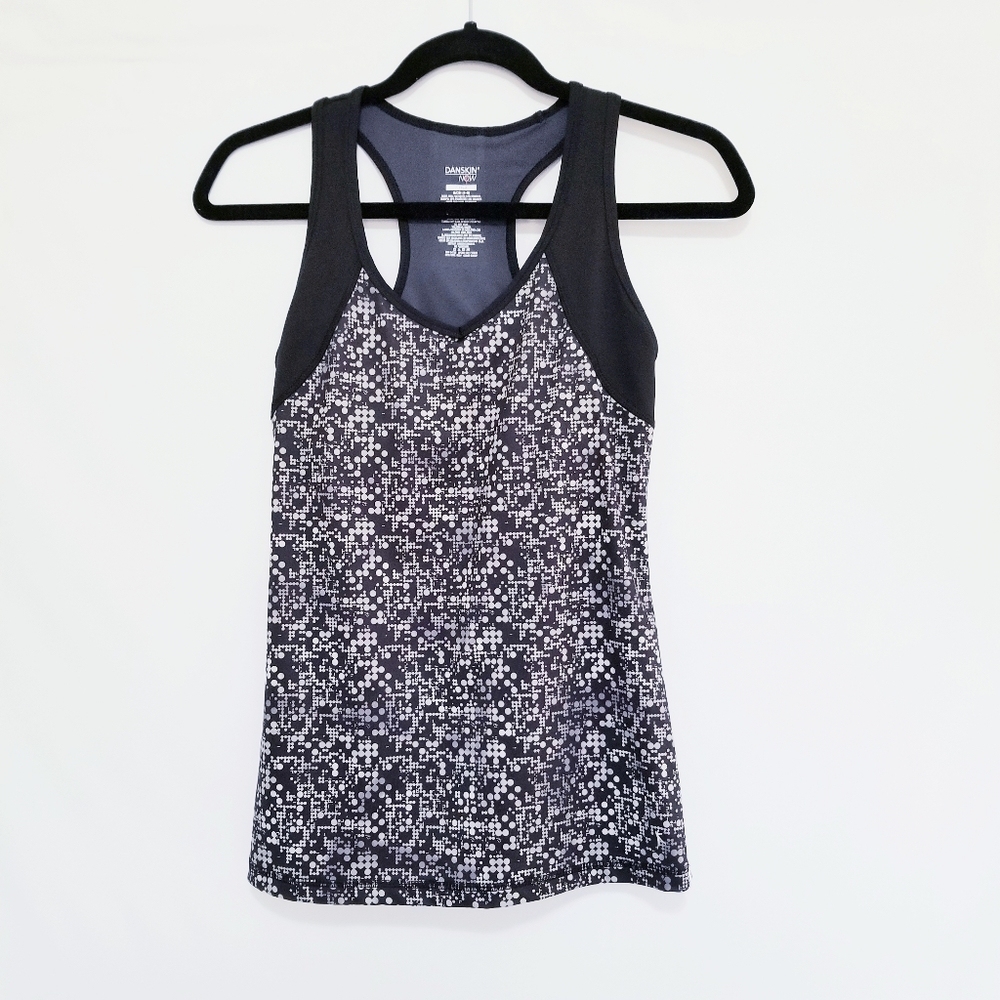 Danskin Fitted Athletic Racer back top Size 4-6